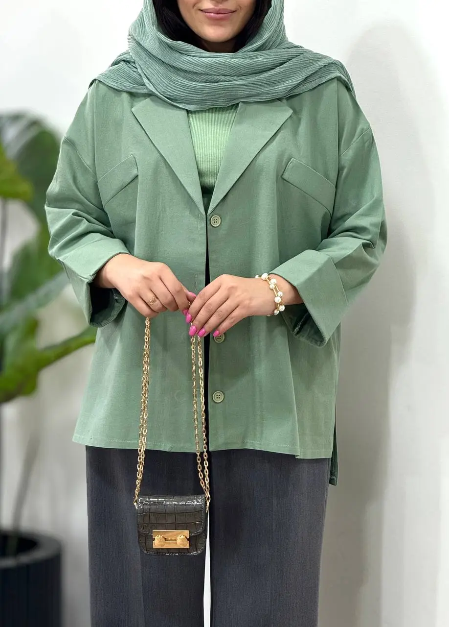 کت لینن پنبه میشل